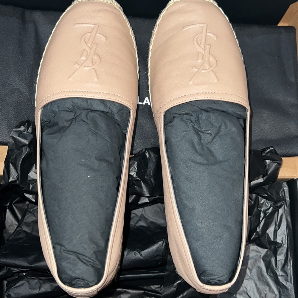 Saint Laurent beige leather espadrilles with box and dust bag - Picture 4 of 8